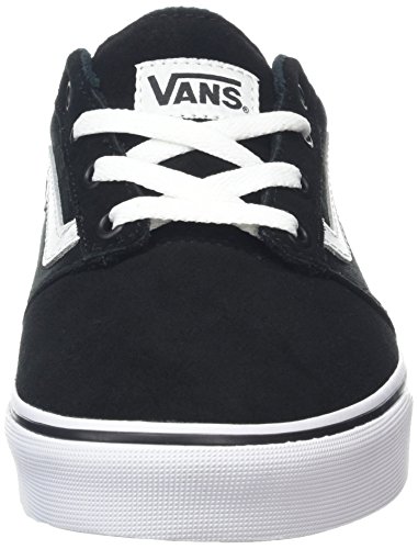 Vans Chapman Stripe, Zapatillas Hombre, Negro (Black/Whitesuede/Canvas), 43 EU