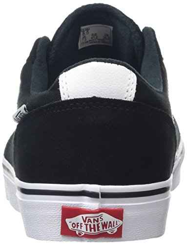 Vans Chapman Stripe, Zapatillas Hombre, Negro (Black/Whitesuede/Canvas), 43 EU