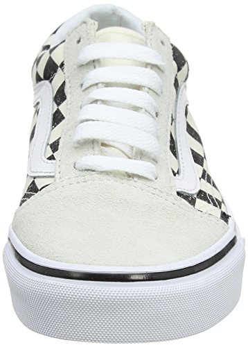 Vans Old Skool, Zapatillas de Entrenamiento Unisex Adulto, Hueso (Checkerboard), 42.5 EU