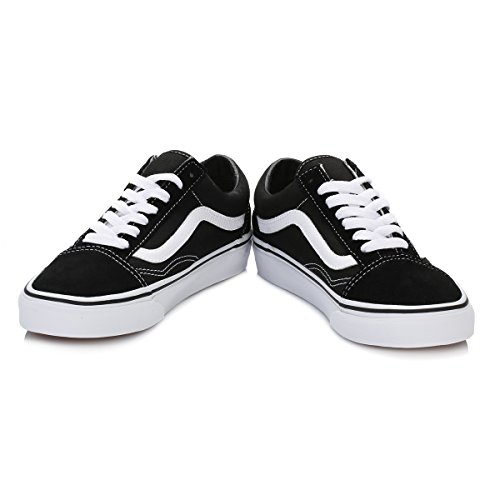 Vans Old Skool Zapatillas Unisex, Negro (Black/White), 42