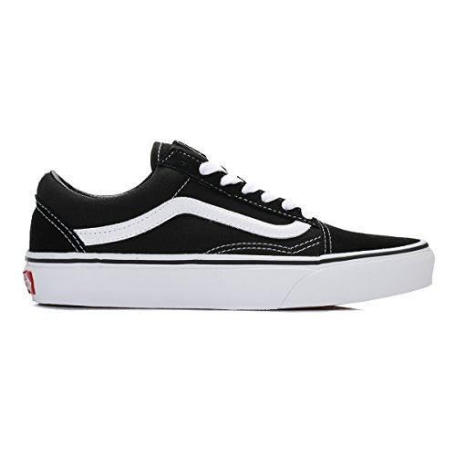 Vans Old Skool Zapatillas Unisex, Negro (Black/White), 42