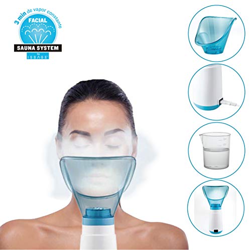 Vaporizador Facial VAPFA, Sauna Spa facial para Limpieza profunda, Abre Poros, Espinillas y Elimina impurezas, Sauna Vapor hidratante con Inhalador para Boca y Nariz.