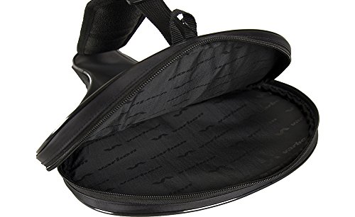 Varlion Funda LW - Funda de palas de pádel, Unisex Adulto, palas de forma redonda, Negro/Plata