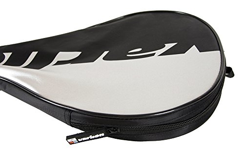 Varlion Funda LW - Funda de palas de pádel, Unisex Adulto, palas de forma redonda, Negro/Plata