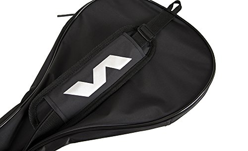 Varlion Funda LW - Funda de palas de pádel, Unisex Adulto, palas de forma redonda, Negro/Plata