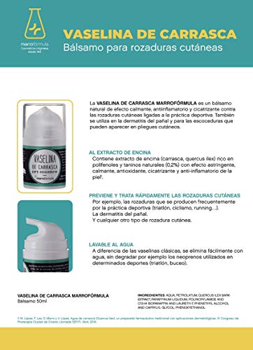 VASELINA DE CARRASCA MARROFÓRMULA, 50 ml - Bálsamo para rozaduras cutáneas