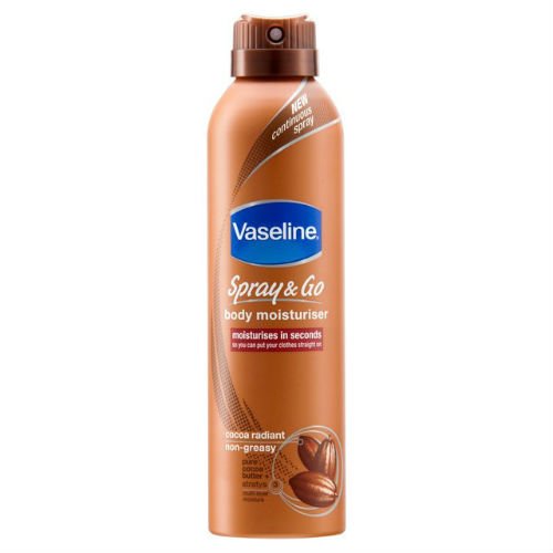 Vaselina Spray & Go cacao Crema Hidratante de cuerpo 190 ml funda de 6