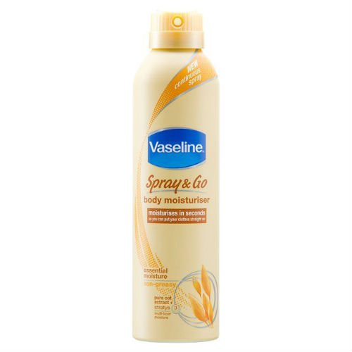 Vaselina Spray & Go crema hidratante de cuerpo de la humedad esencial 190 ml funda de 6