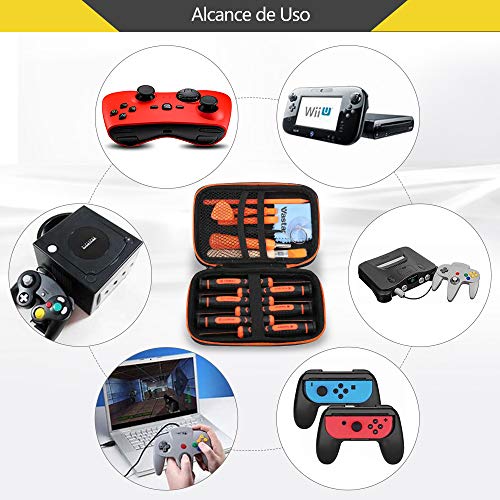 Vastar Juego de Destornilladores para Nintendo 3,8 mm y 4,5 mm - 15 en1 Hermoso Embalaje y Juego de Herramientas de Reparación para Teléfono, Consola Nintendo Switch, Nintendo DS, Wii, Consola