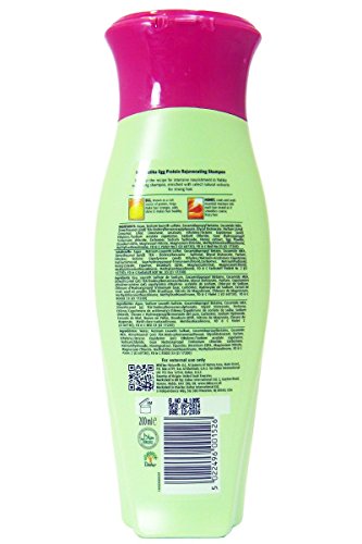 Vatika Naturals - Champú rejuvenecedor con proteínas de huevo - 200 ml - Pack de 2 unidades