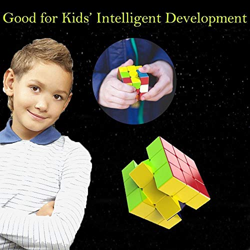 Vdealen Speed Cube Set de Cyclone Boys 2x2 3x3 4x4 5x5 Cube, Cubo de Velocidad Stickerless, Rompecabezas de Torneado Fácil y Juego Suave Inteligencia para Principiante y Pro