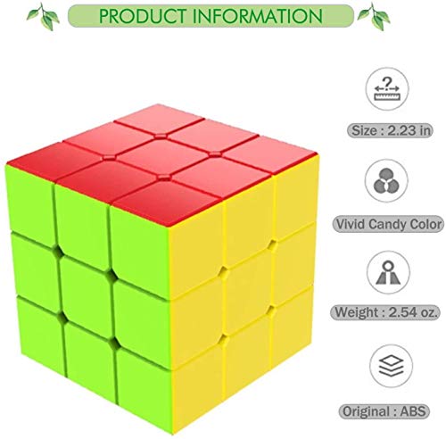 Vdealen Speed Cube Set de Cyclone Boys 2x2 3x3 4x4 5x5 Cube, Cubo de Velocidad Stickerless, Rompecabezas de Torneado Fácil y Juego Suave Inteligencia para Principiante y Pro