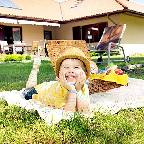 Vegena Pulsera antimosquitos, 10 Unidades, Pulsera Reutilizable, Material Natural para niños, Adultos