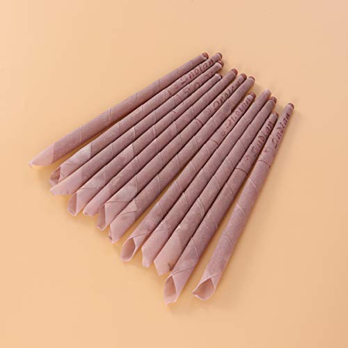 Velas de cera de abeja para todos los oídos, 100% orgánicas, no tóxicas, con fragancia de cilindros huecos, 12 unidades