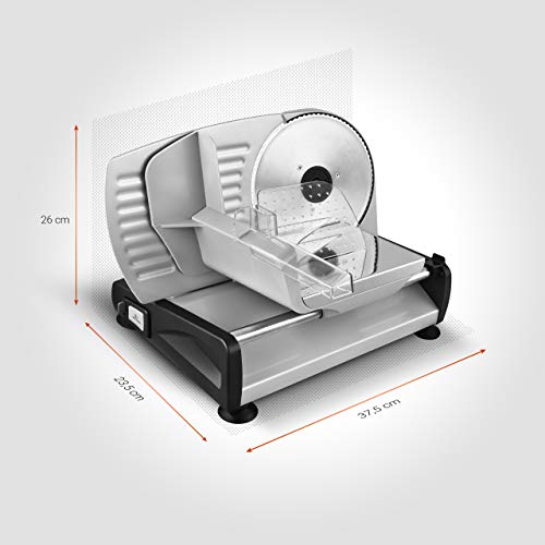 Venga! VG AS 3003 - Cortafiambres universal de acero inoxidable, metal y plástico (plateado)