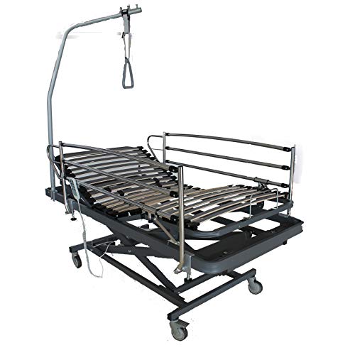 Ventadecolchones - Camas Articuladas Geriátrica de Hospital con Carro Elevador Medida 90 x 190 cm