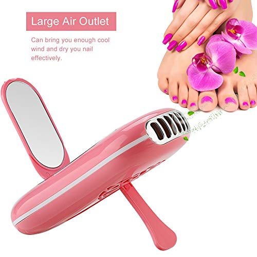 Ventilador de pestañas, secador de pestañas, multifunción para maquillador casero(Red)