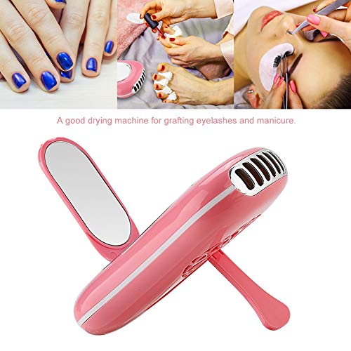 Ventilador de pestañas, secador de pestañas, multifunción para maquillador casero(Red)