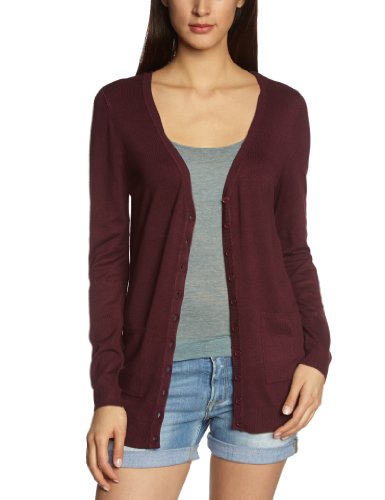 Vero Moda - Cárdigan de Manga Larga para Mujer, Talla 38, Color Higo