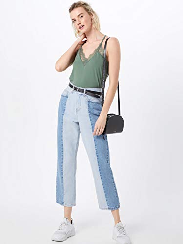 Vero Moda VMMILLA S/L Lace Top Color Camiseta sin Mangas, Laurel Wreath, M para Mujer