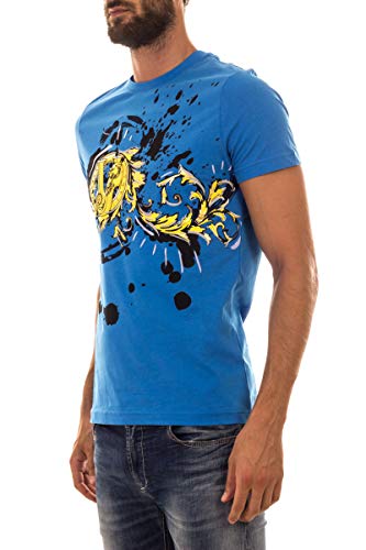 Versace Jeans - Camiseta Hombre B3GOA780 Blue Jersey COT Mars L