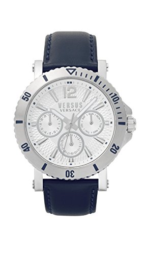 Versus by Versace Reloj Analogico para Hombre de Cuarzo con Correa en Cuero VSP520118