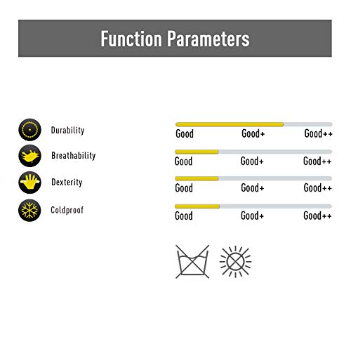 Vgo 3Pares 5°C o Superior Guantes de trabajo de Invierno de Cuero de Cuero de Cerdo (Talla 9/L, Blanco, PA8950F)