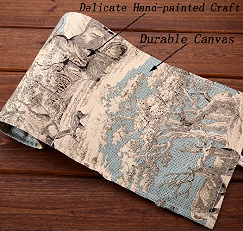 Vianber Lona de Colores Lápiz Wrap Bag Travel Lápices Portátiles Funda de la Bolsa Sostener Para el Artista Estudiantes Suministros (72 Agujeros)