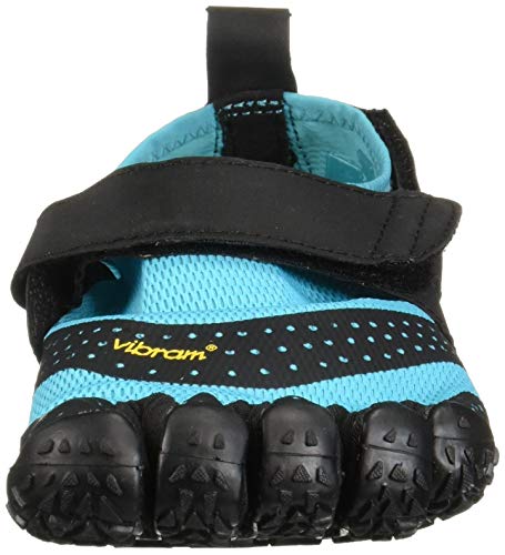 Vibram Fivefingers V-Aqua, Zapatillas Impermeables para Mujer, Azul (Black/Light Blue Black/Light Blue), 38 EU