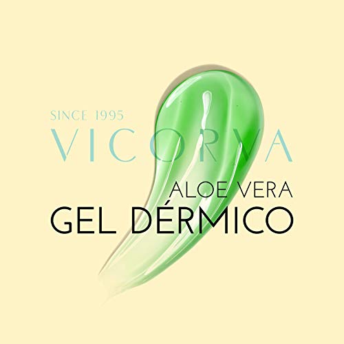 VICORVA GEL DÉRMICO ALOE VERA | Con jugo de aloe vera puro | Para todo tipo de pieles | Hidratante y calmante | 250ml