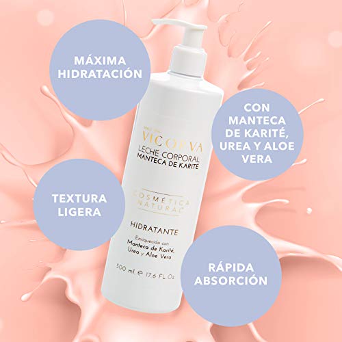 VICORVA LECHE CORPORAL Manteca de Karité | Hidratante y Regeneradora | Rápida absorción | 500ml