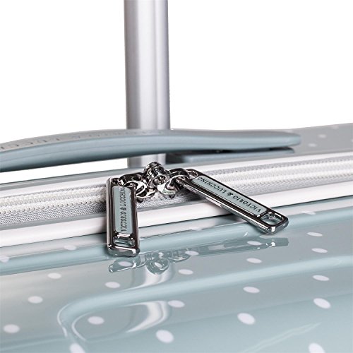 VICTORIO & LUCCHINO - 80100 Set 2 Maletas trolley 50/60 cm PC Policarbonato estampado. Rígidas, ligeras y resistentes. Mango telescópico, 2 asas 4 ruedas. Vuelos low cost Ryanair Vueling, Color Gris