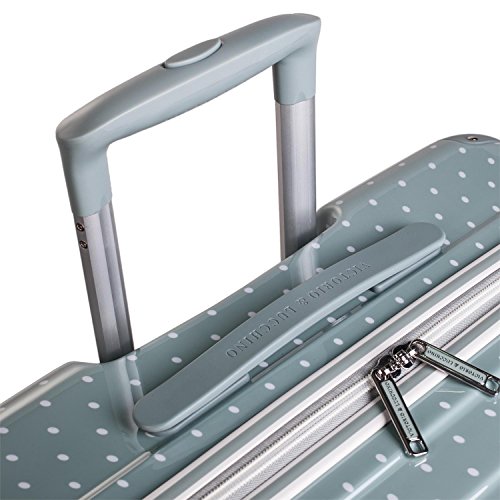 VICTORIO & LUCCHINO - 80100 Set 2 Maletas trolley 50/60 cm PC Policarbonato estampado. Rígidas, ligeras y resistentes. Mango telescópico, 2 asas 4 ruedas. Vuelos low cost Ryanair Vueling, Color Gris