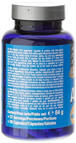 Victory Endurance Beta Alanine. Aumenta la resistencia, mejora la contracción muscular y retrasa la fatiga (90 Caps)