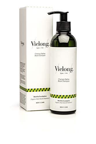 Vielong Champú Barba Aloe Vera Y Vitamina E Con Extractos De Menta Y Eucalipto - 250 Ml. 300 g