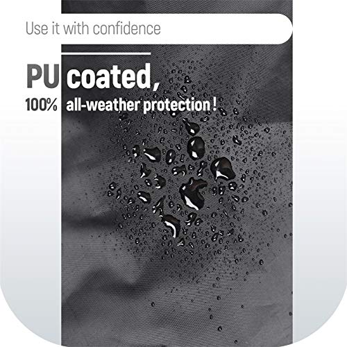 Viewee Funda para Muebles de Jardín, 200x160x70cm, Tela Oxford Revestimiento de PU, Cubierta de Exterior Funda Protectorar Impermeable, Anti-UV a Prueba de Viento, Lluvia y Nieve