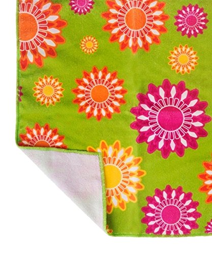 VIGAR Flower Power Bayeta para Limpieza de Cocina, Material: Microfibra, Multicolor, 3 Unidades