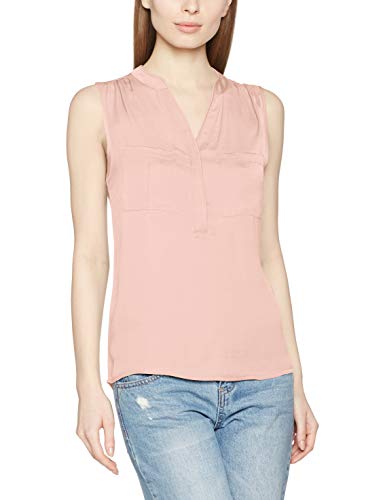 Vila Clothes Vimelli S/l Pocket Top-Noos Camiseta sin Mangas, Rosa (Rose Smoke Rose Smoke), 40 (Talla del Fabricante: Medium) para Mujer