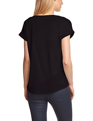 Vila VIDREAMERS PURE T-SHIRT - Camiseta Mujer, Negro, 36 (Talla del fabricante: S)