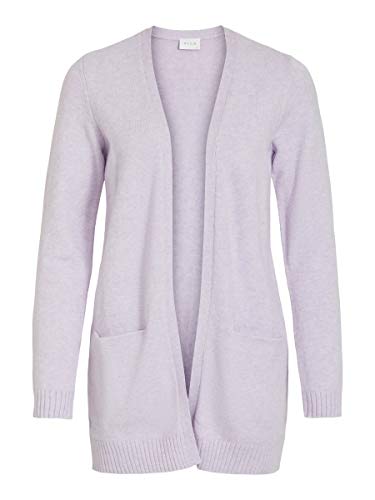 Vila Viril L/S Open Knit Cardigan-fav Chaqueta de punto Orchid Petal. XL