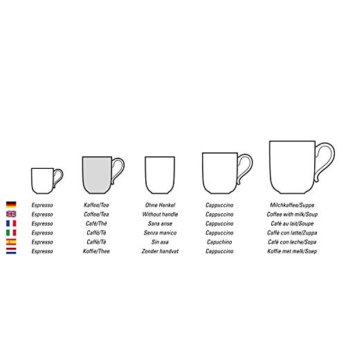 Villeroy & Boch Colourful Spring Taza de café, 230 ml, Porcelana Premium, Blanco/Multicolor