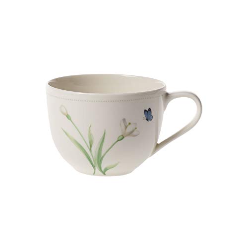 Villeroy & Boch Colourful Spring Taza de café, 230 ml, Porcelana Premium, Blanco/Multicolor