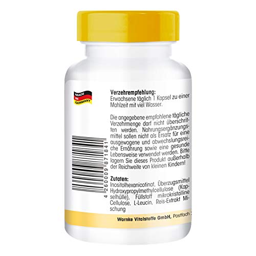 Vitamina B3 500mg – Niacina Flush Free – No ruborizante – 90 cápsulas