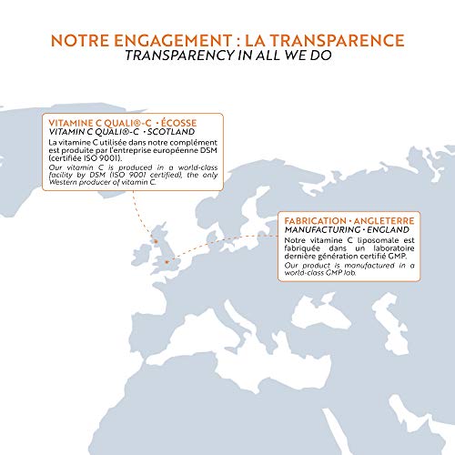 Vitamina C Liposomal | Dosificación Potente y Máxima Absorción | Formulado con Vitamina C Quali®-C | Fabricado en el Reino Unido | Botella de 300 ml | Nutrivita