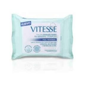 Vitesse Toallitas Desmaqui.P.Normal 30U. Toalla, Multicolor, 30 Unidades