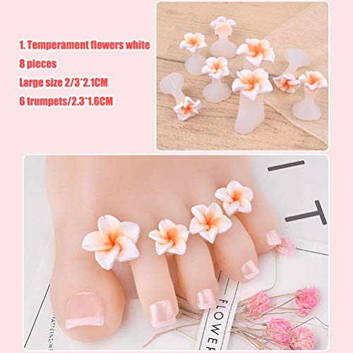 VIVILIAN Separadores de Dedos para pedicura Separadores de Esmalte de uñas Camillas Separadores Protectores de Esmalte para pies de Mujer