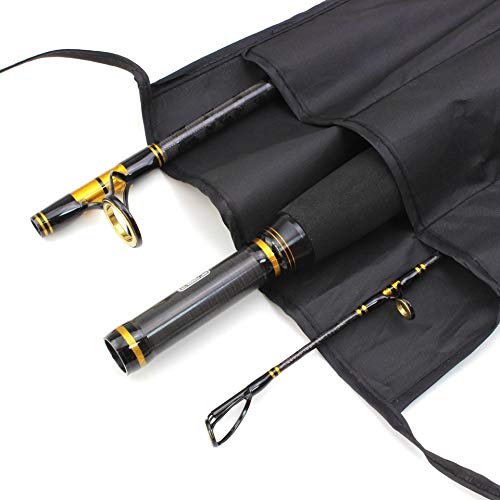 Volibear RXRQPM Sección 3 2.1M de Carbono caña de Pescar Cebo de mar línea cimentado pese Peso 70-250g Barra 30-50ib XH habotai RXRQPM (Color : Black, Size : 2.1M)