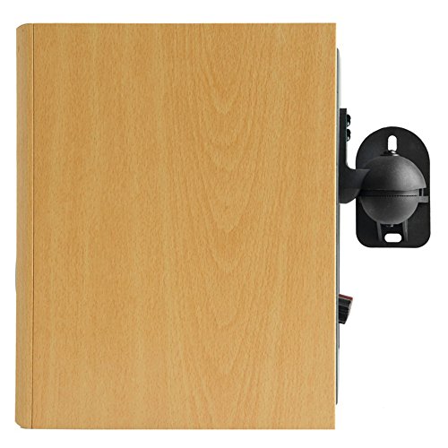 VonHaus - Soporte de Pared Universal para Altavoces (2 Unidades, Peso de 7,7 kg, inclinable y orientable)