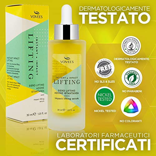 VOVEES Lifting - Sérum antiarrugas instantáneo para cara, contorno de ojos y labios, 30 ml