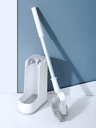 WANGPENG Cepillo de baño para el hogar, mango largo, cabello suave, cepillo de limpieza de esquina no muerta